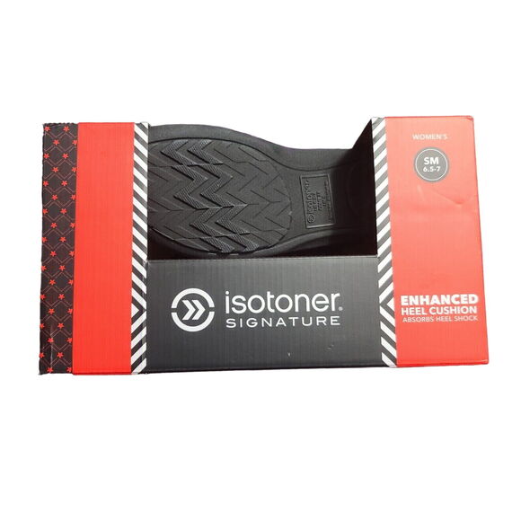 Isotoner Signature Enhanced Heel Cushion Womens Slippers Purple NIB - Picture 2 of 10